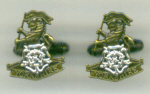 Cuff Links +092b - Yorkshire Regiment Bronze